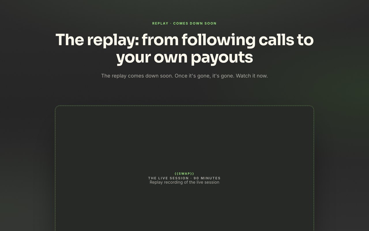 Replay + application preview